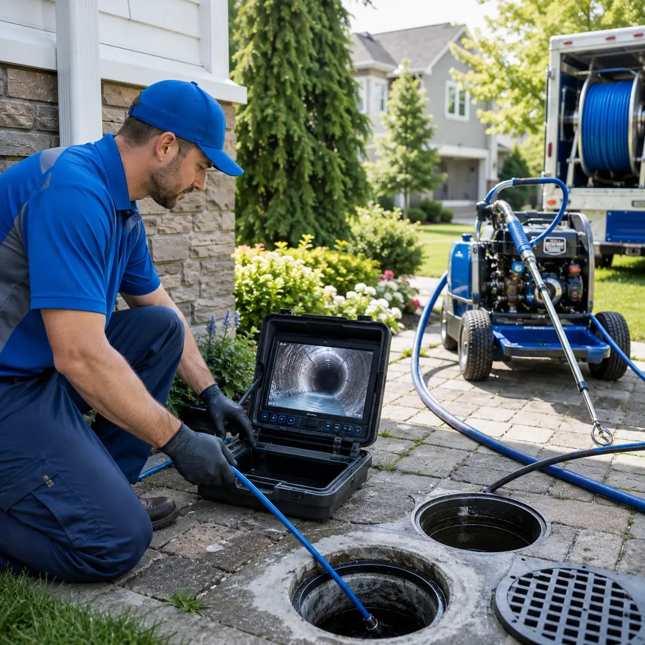 Outdoor drain cleaning professionals serving Collyer, KS