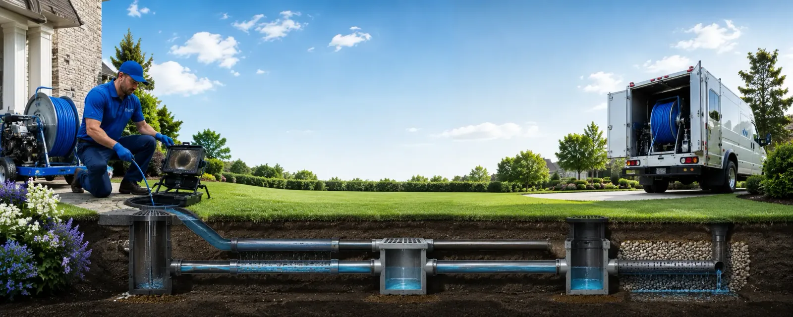 Outdoor drain cleaning information for Collyer, KS